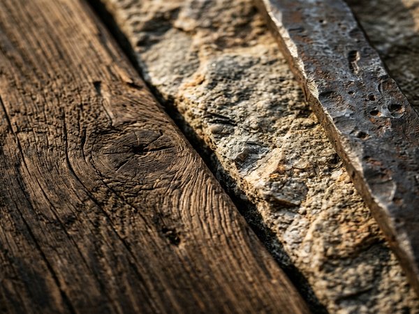 Vật liệu tự nhiên trong phong cách Rustic